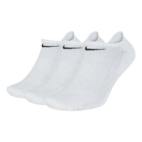 Nike Solid Color Logo Casual Sports Socks Couple Style 3 Pairs White SX7673-100