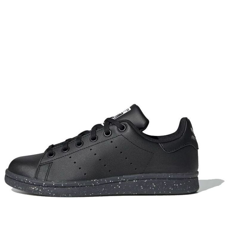 (GS) adidas originals Stan Smith J 'Black' EE7575
