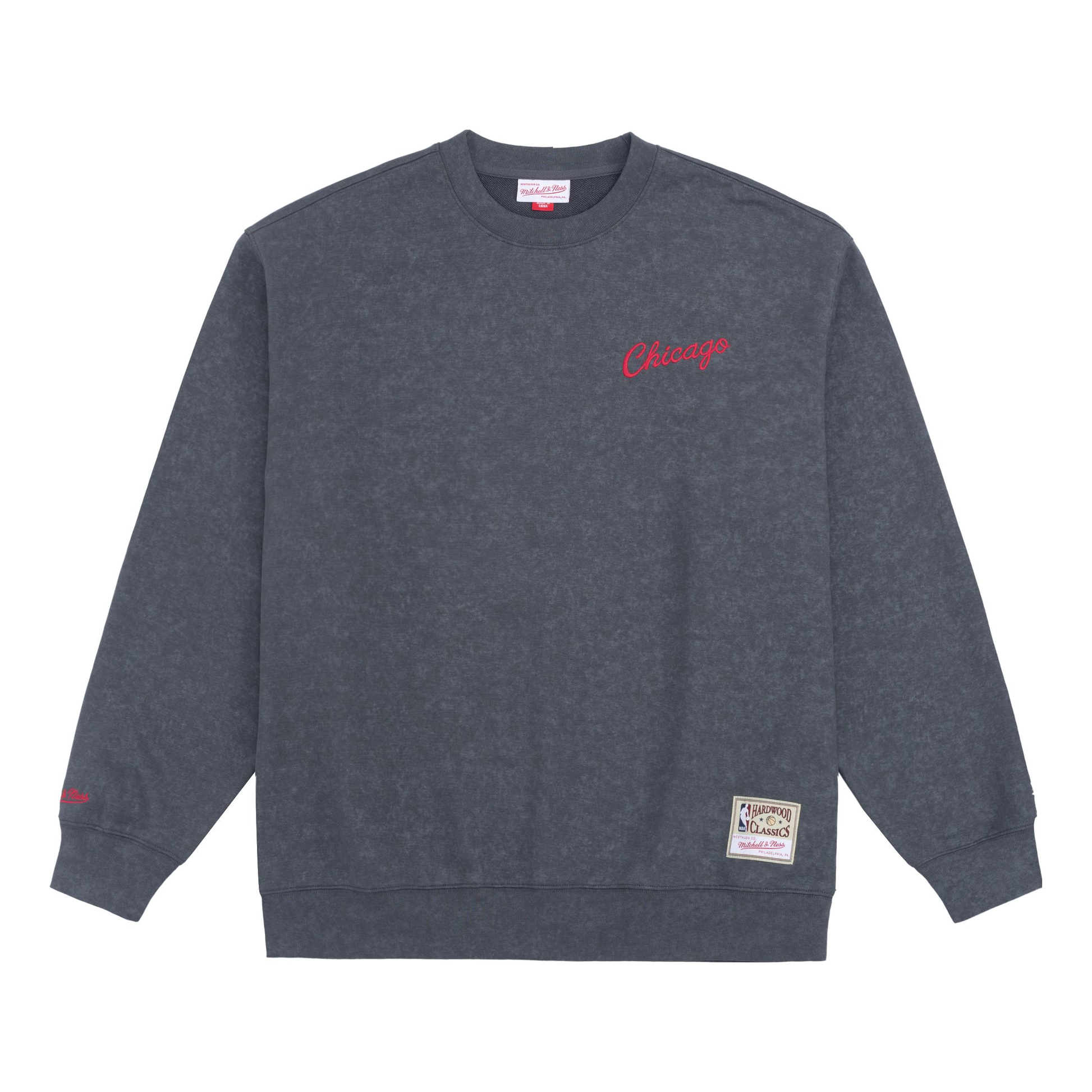 Mitchell & Ness x NBA Chicago Bulls Small Logo Sweatshirt 'Grey' MNJYFWHD23093001