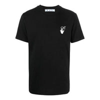 Off-White SS21 Logo Printing Short Sleeve Ordinary Version Black OMAA027S21JER0051001