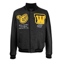 Off-White Varsity Black Jacket OMJA059S23LEA0031018