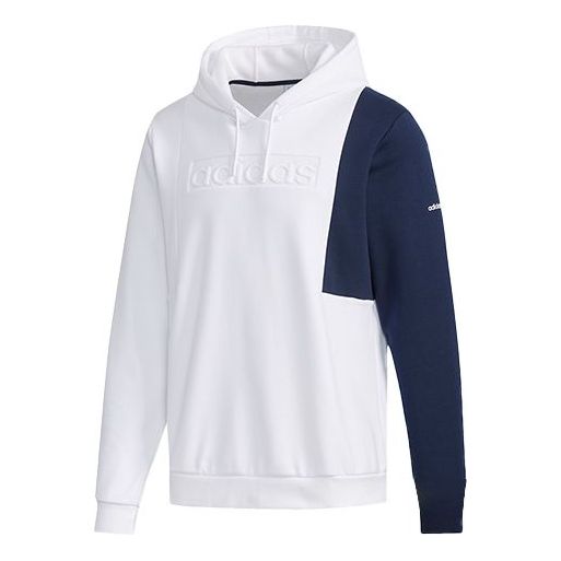 adidas neo Contrasting Colors Loose Cozy Sports Pullover White EI4347