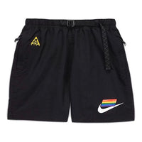 Men's Nike Betrue Rainbow Logo Black Shorts CZ9137-010
