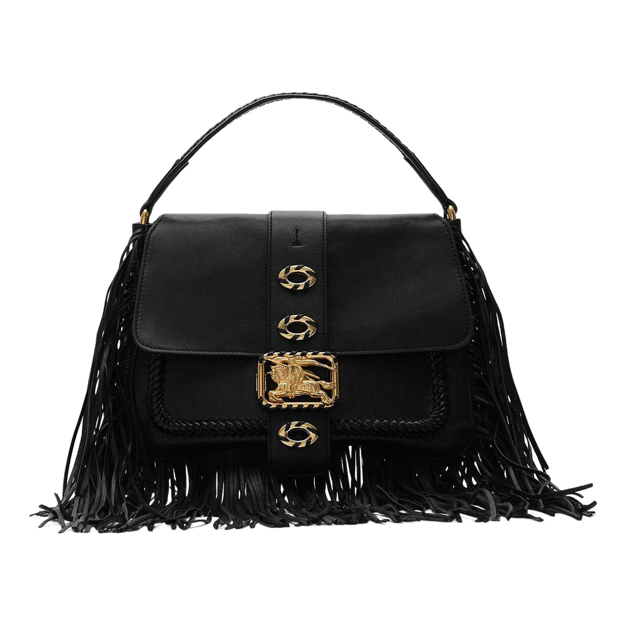 (WMNS) Burberry Small Rider Bag 'Black' 81262861