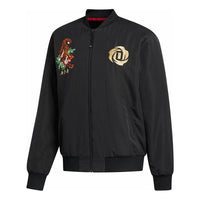 adidas Cny Rose Jkt Basketball Sports Jacket Black FP8202