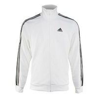 adidas Stand Collar Casual Sports Jacket White FM5319