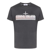 STONE ISLAND Tricromia Print T-shirt 'Charcoal' 76152NS92-V0065