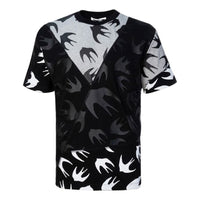 Men's McQ Alexander McQueen Swallow Pattern Round Neck Short Sleeve Colorblock 477018-RPT50-1073