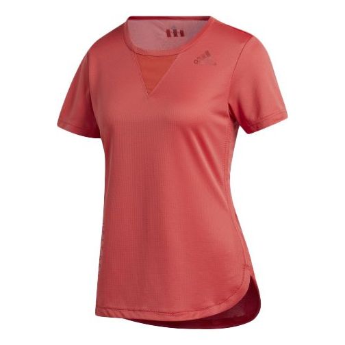 (WMNS) adidas Round Neck Short Sleeve Red FP7195