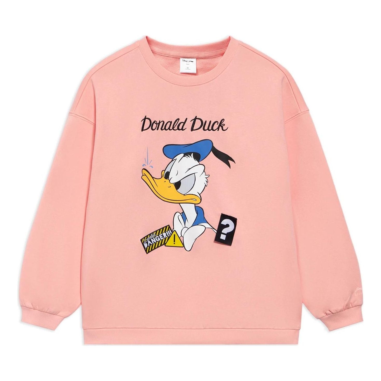 (WMNS) Li-Ning x Disney Donald Duck Graphic Sweatshirt 'Pink' AWDS596-3