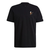 adidas Pogba Icon Emb Soccer/Football Sports Round Neck Short Sleeve Black HA5462