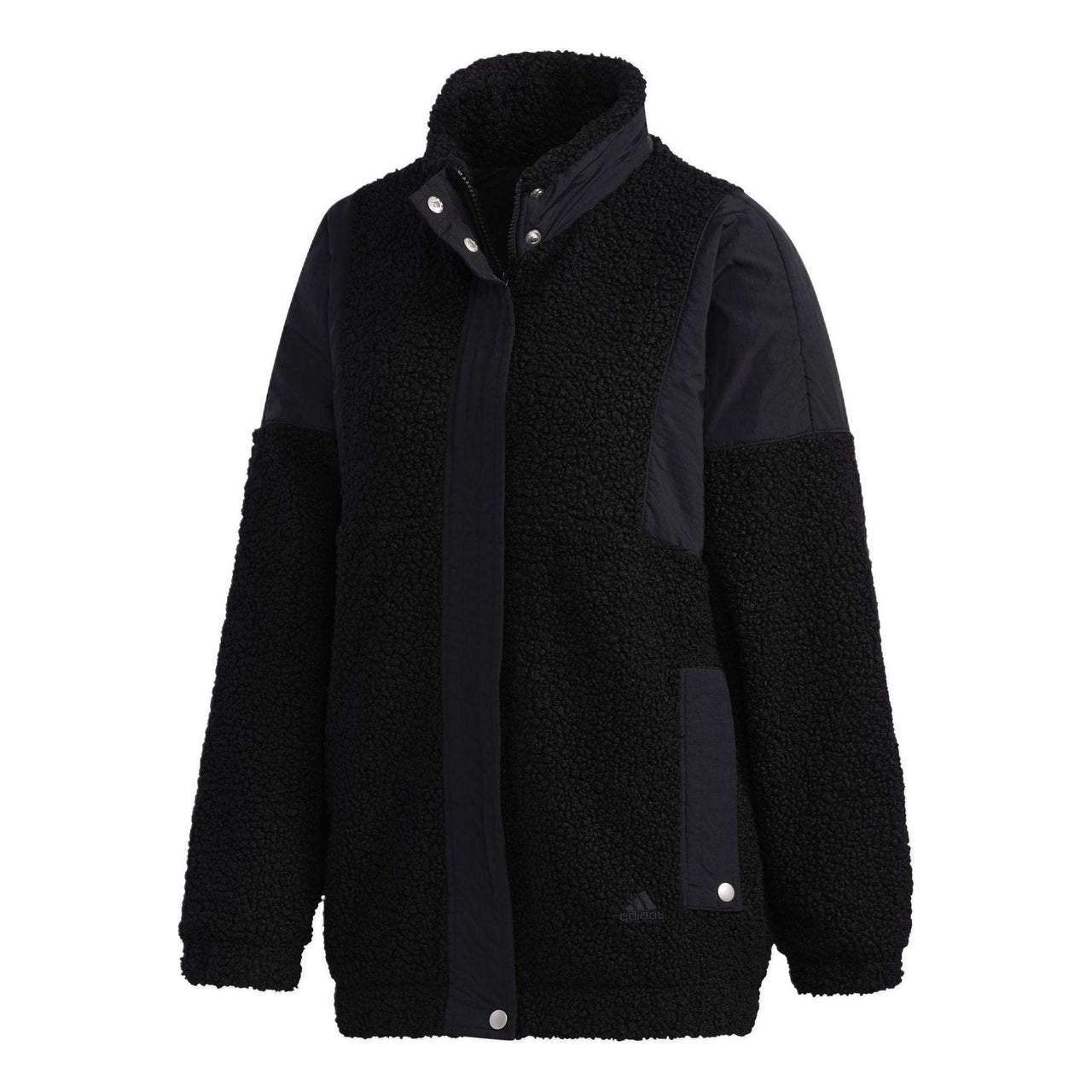 (WMNS) adidas  3-Stripes Sherpa Jacket Asia Sizing 'Black' GF6925