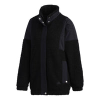 (WMNS) adidas  3-Stripes Sherpa Jacket Asia Sizing 'Black' GF6925