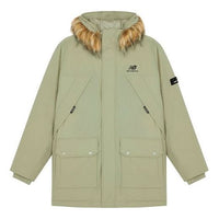 New Balance Winter Long Down Jacket Asia Sizing 'Lime Green Brown' AMJ14304-SP4