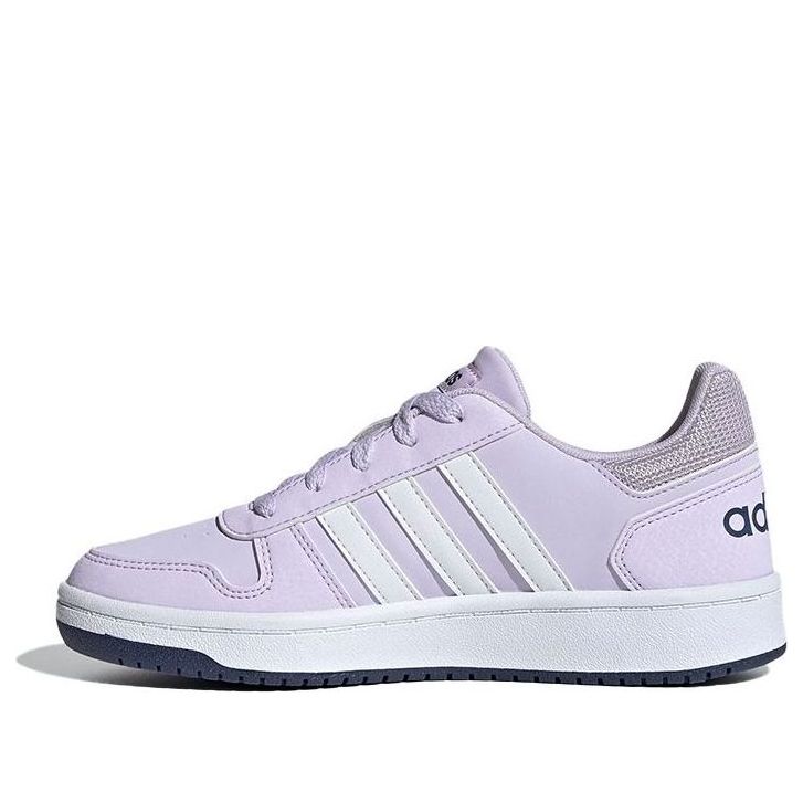 (GS) adidas Hoops 2.0 J 'Purple White' EG9075