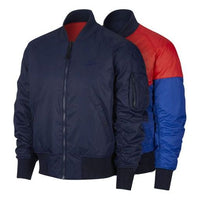 Nike Windproof Stay Warm reversible aviator Athleisure Casual Sports Jacket Obsidian Color Black AR2184-451