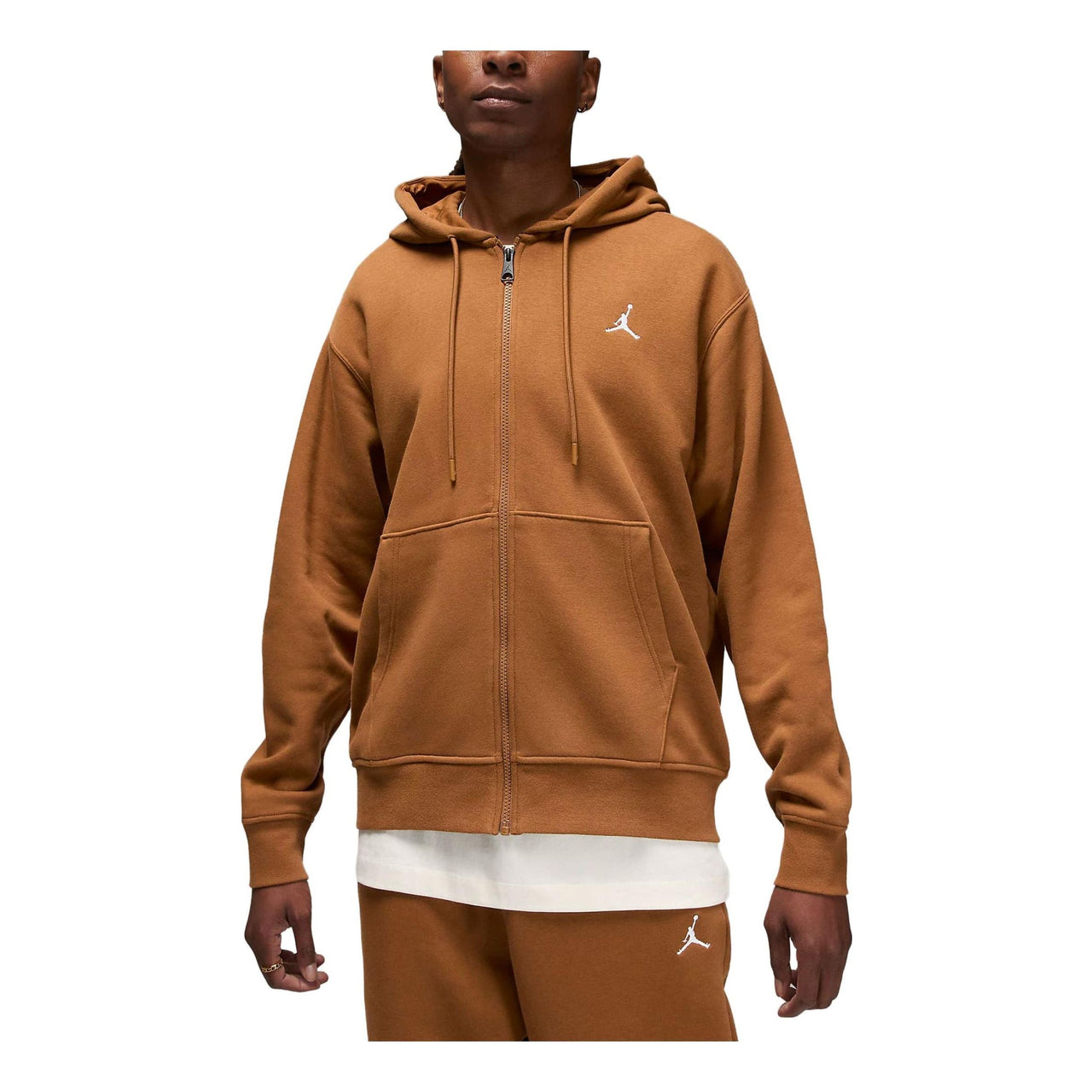 Air Jordan Brooklyn Fleece Full-Zip Hoodie 'Tan' FJ7771-281