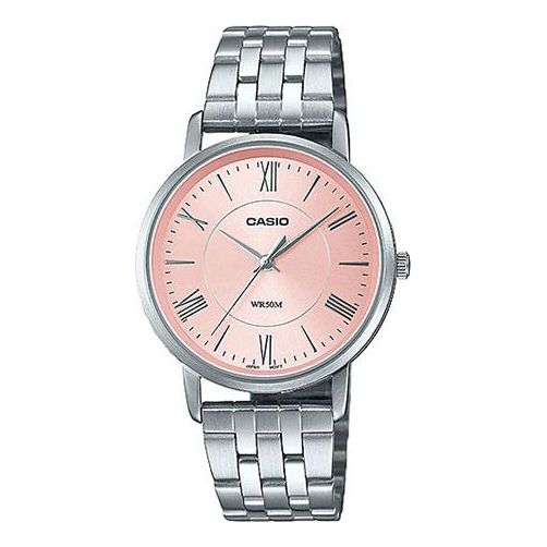Casio Dress Classic Minimalistic Analog Watch 'Pink Silver' LTP-B110D-4AV