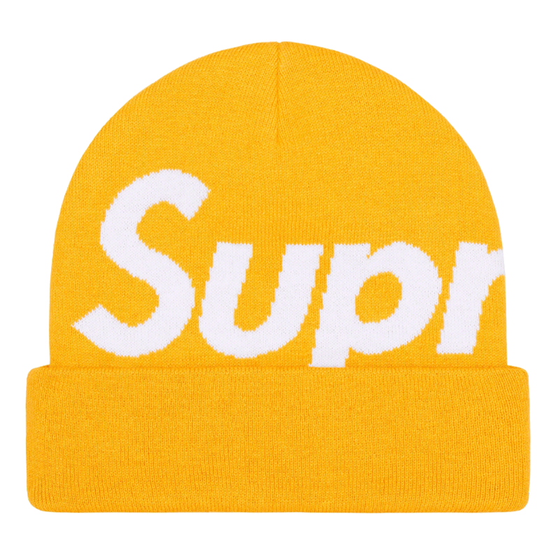 Supreme Big Logo Beanie 'Yellow' SUP-FW23-2436