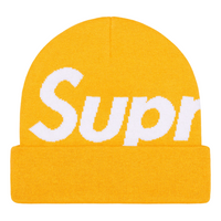 Supreme Big Logo Beanie 'Yellow' SUP-FW23-2436