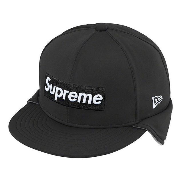 Supreme WINDSTOPPER Earflap Box Logo New Era Cap 'Black White' SUP-FW20-360