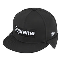 Supreme WINDSTOPPER Earflap Box Logo New Era Cap 'Black White' SUP-FW20-360