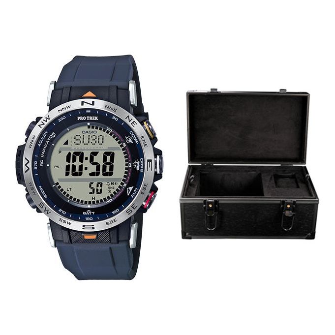 CASIO Sports Solar Powered Mens Blue Digital PRW-30AE-2PR