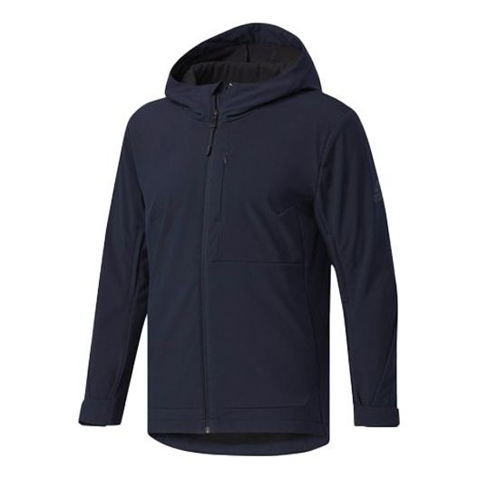 adidas Sports Training Woven Hooded Jacket Blue CD4430