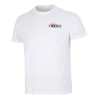 Men's adidas neo Minimalistic Alphabet Logo Printing Athleisure Casual Sports Round Neck Short Sleeve White T-Shirt HN4741