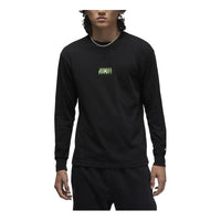Air Jordan Flight MVP Long Sleeve T-shirt 'Black Green' DX2180-010