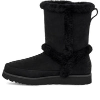 (WMNS) UGG Classic Short Fluff Spill Seam Snow Boots Black 1112500-BLK