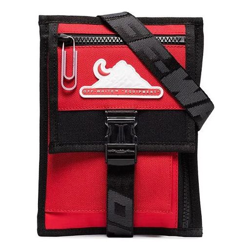 Off-White Multi-pocket Shoulder bag Men Black/Red OMKN010S20H590202000