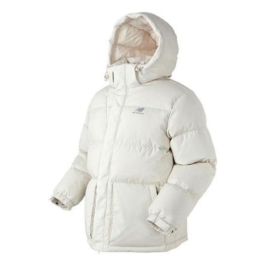 New Balance Street Style Plain Logo Down Jacket Asia Sizing 'White' NBNPA43013-IV