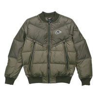 Nike Windproof Stand Collar Short Jacket Yellow Green Yellowgreen CU4403-380