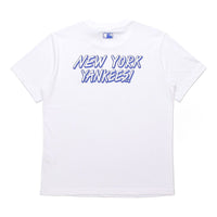 MLB New York Yankees Basic Graffiti Printing Sports Short Sleeve Unisex White 31TS12031-50W