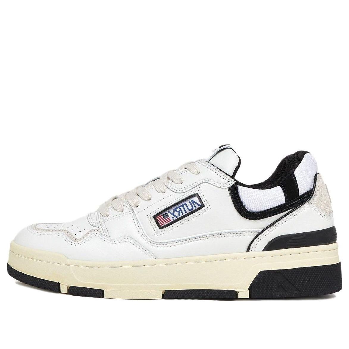 Autry CLC Leather Sneakers 'White Black' ROLW-MM04