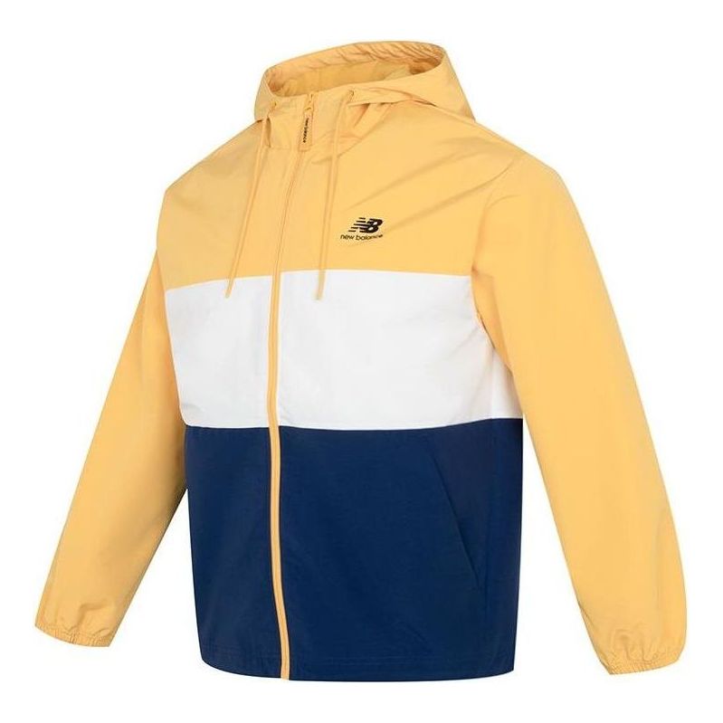 New Balance Lifestyle Hooded Jacket Asia Sizing 'Yellow White Blue' 5AD38011-YL