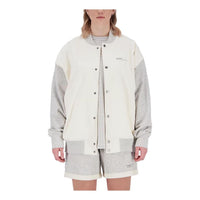 New Balance Unissentials Undyed Varsity Jacket Asia Sizing 'Greige' UJ31551G-IE