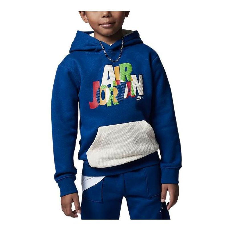 (GS) Air Jordan Messy Room Pullover Hoodie 'Blue' FB9273-486