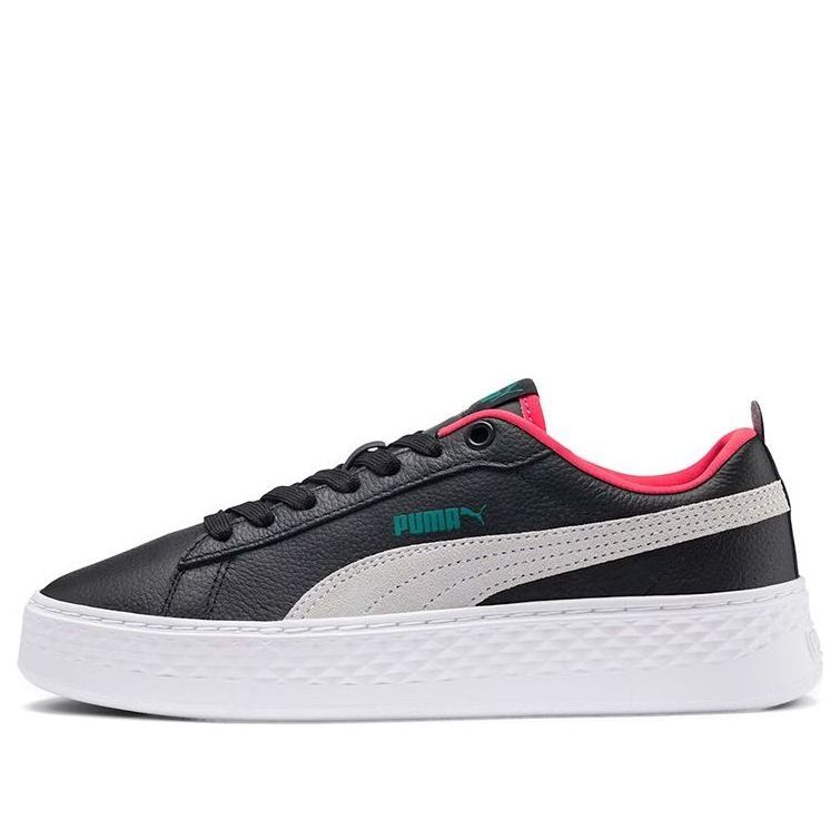 (WMNS) PUMA Smash Platform SoftFoam 'Black And White' 366487-16
