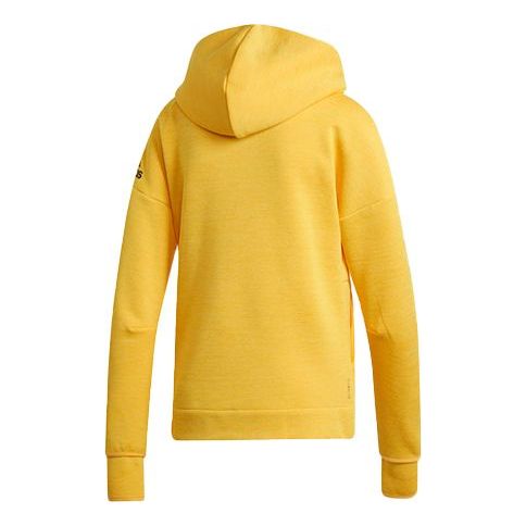(WMNS) adidas Logo Printing Sports Windblocker Jacket Yellow EA0340
