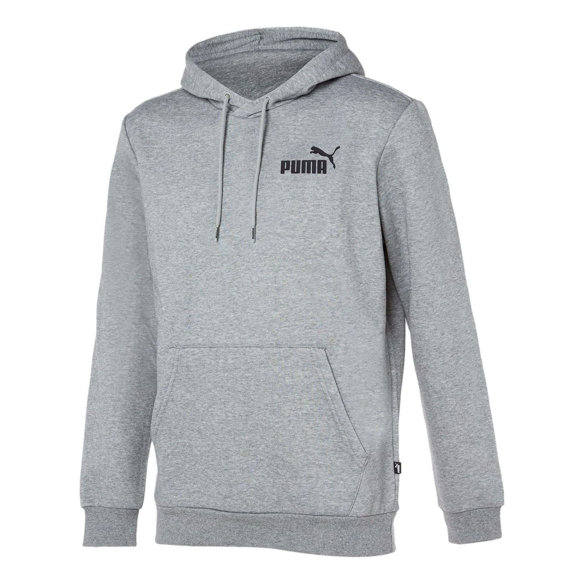 PUMA Essentials Small Logo Hoodie 'Grey Black' 586692-03