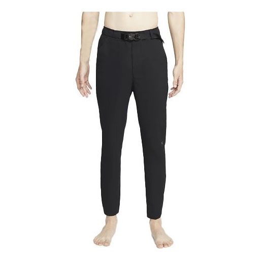 Men's Nike x MMW Crossover SS22 Elastic Waist Solid Color Casual Long Pants/Trousers Autumn Black DD9433-010