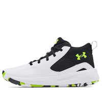 (GS) Under Armour Lockdown 5 'White Black Lime' 3023533-102