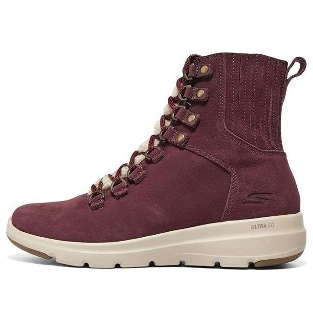 (WMNS) Skechers Glacial Ultra 'Burgundy' 144151-BURG
