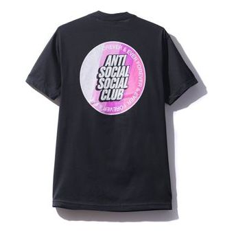 ANTI SOCIAL SOCIAL CLUB Circular Alphabet Logo Short Sleeve Unisex Black ASST311