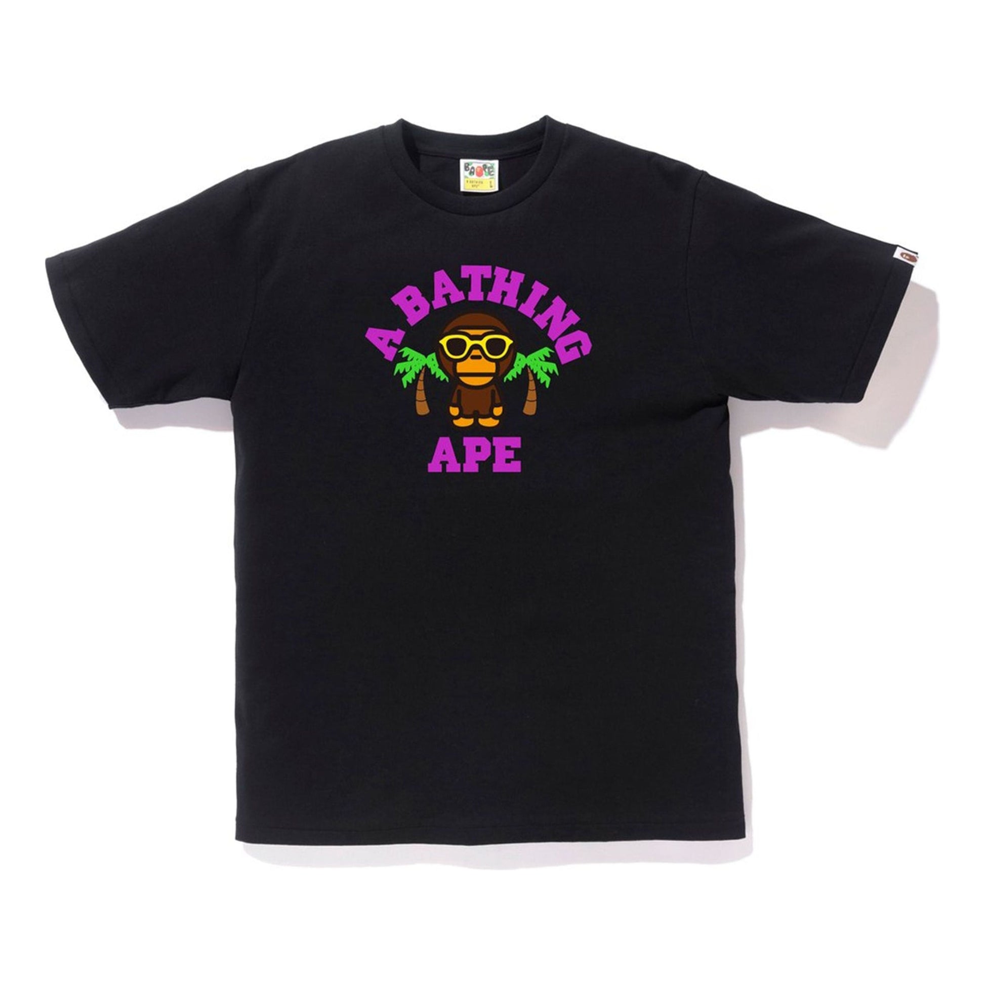 BAPE Milo College Summer Tee Black BAPE-SS18-106