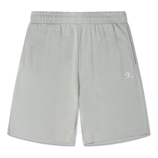 Converse Go-To Embroidered Star Chevron Standard-Fit Fleece Short Asia Sizing 'Grey' 10023875-A13