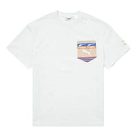 PUMA Boxy Pocket Logo Tee 'White' 534991-05
