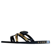 (WMNS) LOUIS VUITTON Peplum Sandals 'Black Gold' 1A9CEH